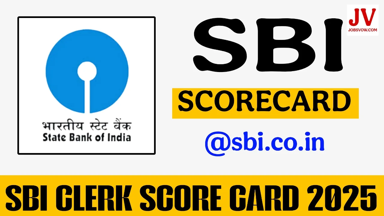 SBI Clerk Mains Score Card 2025